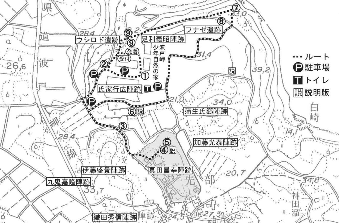 探訪ルート（事情により変更する場合があります）
