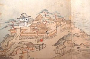 肥前名護屋城図屏風