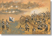 佐賀藩兵上野彰義隊砲撃図